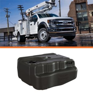 Ford F-450 Auxiliary Fuel Tank System - After-Axle - Titan Fuel Tanks - 40 Gallon, Generation 6, Military Grade Polymer - `17-`22